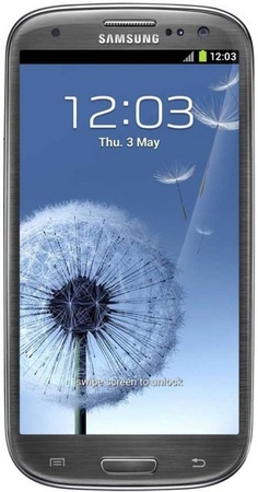Смартфон Samsung Galaxy S3 GT-I9300 16Gb Titanium grey - Вязьма